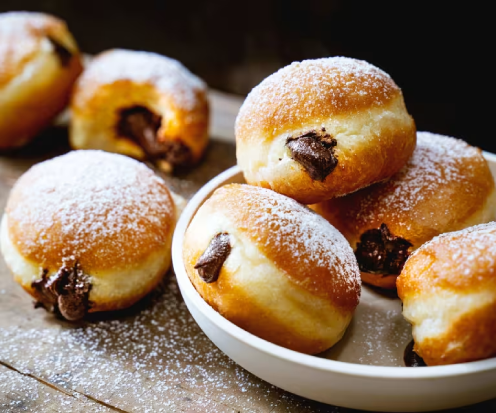Donuts rellenos de Nutella