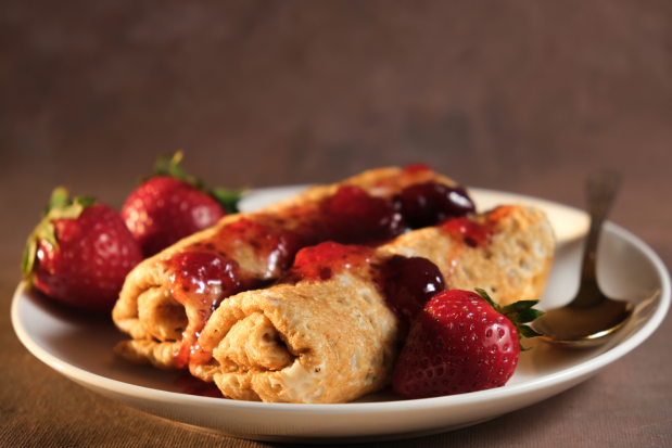 Crêpes aux fruits rouges