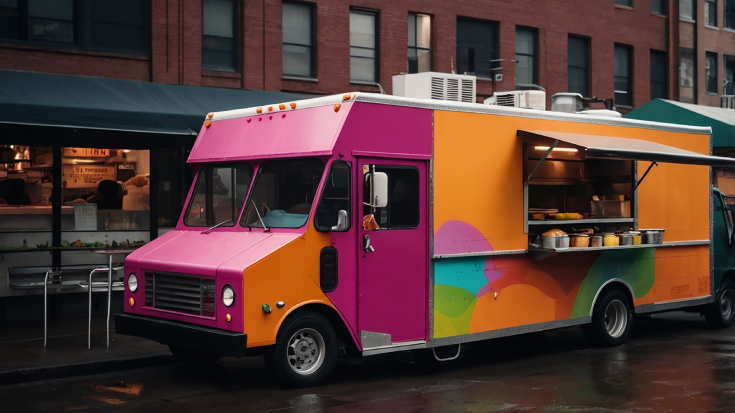 Food truck colorido
