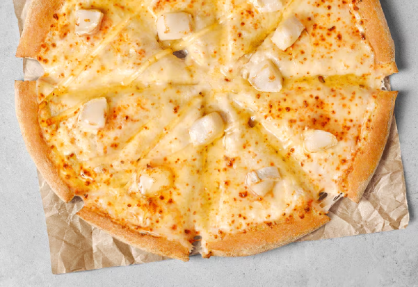 Pizza de queso de cabra y miel