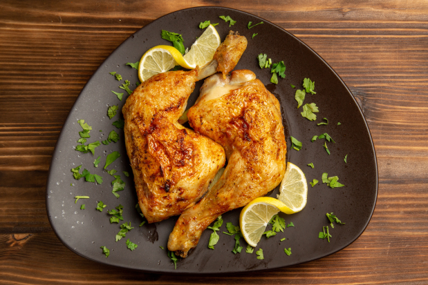 Pollo crujiente al limón